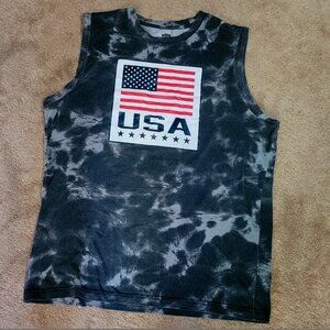 Mens sleeveless Tank top USA large